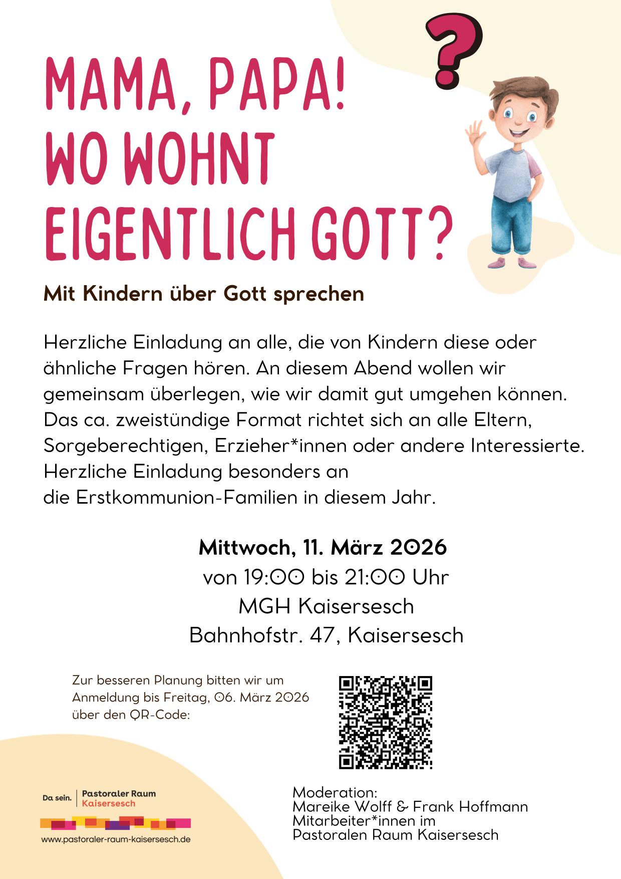 Mit Kindern über Gott sprechen